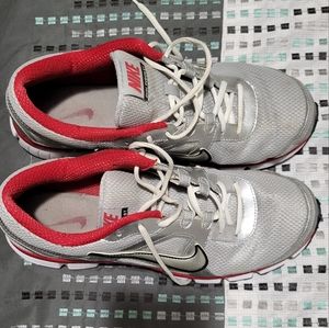 Mens Nikes size 12 in red and silver.